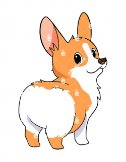 Cute Corgi Dog Cartoon Vector Clipart | Pinterest | Corgi dog and ...