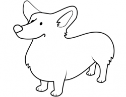 Funny Corgi coloring page | Free Printable Coloring Pages