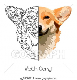 Vector Art - Welsh corgi. Clipart Drawing gg99508111 - GoGraph