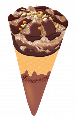 Clipart - Chocolate ice cream