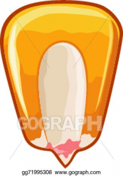 EPS Illustration - Grain of corn. Vector Clipart gg71995308 ...