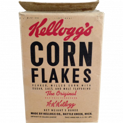 Old, Kellogg's Corn Flakes Cereal Box - Kel-Bowl-Pac Packaging ...