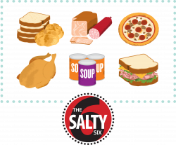 Snack clipart salty food - Pencil and in color snack clipart salty food