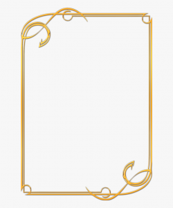 Gold Award Certificate Border Clipart , Png Download ...