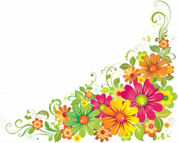 28+ Collection of Flower Corner Border Clipart Free | High quality ...