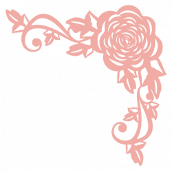 Rose Corner Flourish SVG scrapbook cut file cute clipart ...