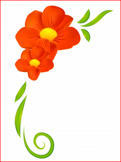 Appealing Orig Png Clip Art Corner And Paint For Sunflower Border ...