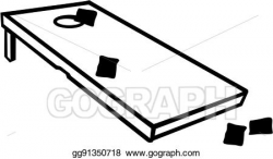 EPS Vector - Cornhole game with bags. Stock Clipart Illustration ...