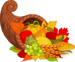 Happy Thanksgiving Cornucopia Clipart