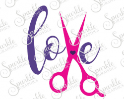 Cosmetology Love Cut File Cosmetologist Hair Stylist Nail Technician ...