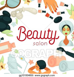EPS Illustration - Beauty salon promotiobal poster with ...