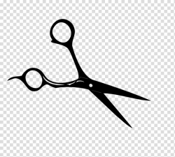 Black scissor illustration, Comb Hair-cutting shears ...