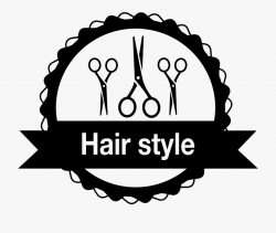 Hair Salon Badge With Scissors Comments - Hair Salon Png ...
