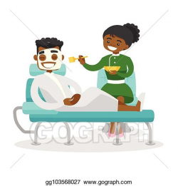 Vector Stock - Young man with cosmetic mask in beauty salon ...