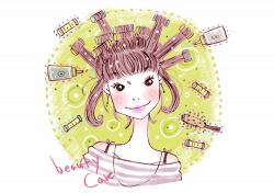 Cartoon Make-up Poster Cosmetology - Painted eyeliner makeup 1000 ...
