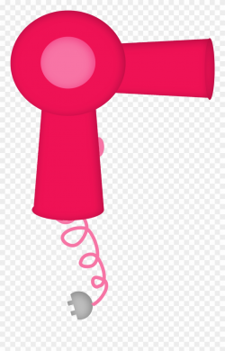 Cosmetology Clipart Hairdryer - Pink Blow Dryer Clip Art ...