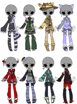 Adoptable:. Outfit Batch 07 [3/8] by DevilAdopts.deviantart.com on ...