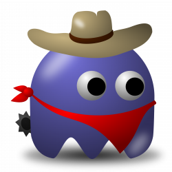 Clipart - Game baddie: Cowboy