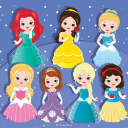 Princess Clipart, Costume party, Princess costumes, Princess graphics -  Part 1