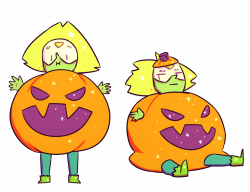 Peridot in a Pumpkin Costume | Steven Universe | Know Your Meme