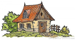 Old Cottage clip-art | Houses Illustration Exteriors Color ...