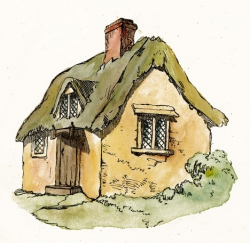 Thatched Roof Cottage Clip Art - ReusableArt.com