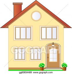 Drawing - Isolated house cottage. Clipart Drawing gg60834489 ...