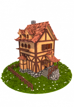 Medieval building 3d model cartoon by stijnvangaal1 on DeviantArt