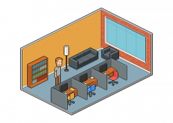 Create an Isometric Pixel Art Office Interior – Free Adobe ...