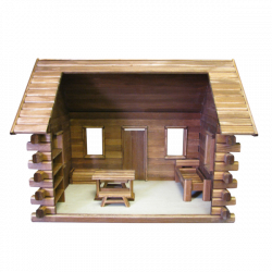 Crockett's Log Cabin Dollhouse Kit – Real Good Toys