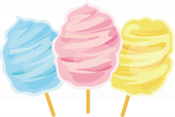Cotton candy Lollipop Zefir - Three colored lovely cotton candy 4566 ...