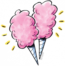 Cotton candy Food Clip art - Cartoon ice cream 564*574 transprent ...