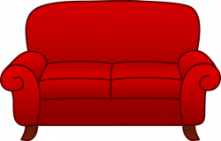 Red Sofa Clip Art | Addy Glass | Living room sofa, Sofa ...
