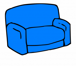 Chair Armchair Sofa Furniture Seat Couch - Blue Sofa Clipart ...