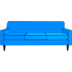 Blue Sofa clipart, cliparts of Blue Sofa free download (wmf ...
