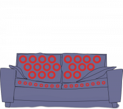Phish Couch Tour Blue Couch Clip Art at Clker.com - vector clip art ...