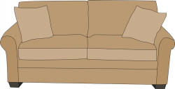 Brown Sofa Clipart | Functionalities.net