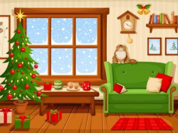 Couch Clipart christmas 4 - 550 X 413 Free Clip Art stock ...
