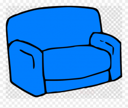 Blue Sofa Clipart Couch Clip Art - Speech Bubble Icon ...