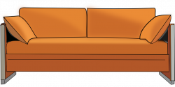 Sofa clipart home furniture - Pencil and in color sofa clipart home ...