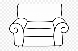 Couch Clipart House Furniture - Couch Clipart Black And ...