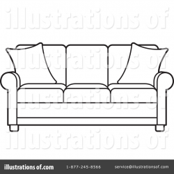 Sofa Clipart #1146443 - Illustration by Lal Perera