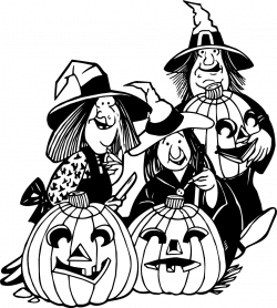 Witches | Free Stock Photo | Illustration of witches and jack-o ...