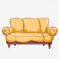 Yellow Sofa Hand Painted Sofa Living Room Furniture Padded ...
