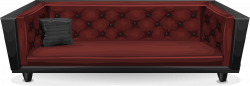 Clipart - Dark red sofa from Glitch