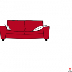Couch With Pillow And A Dog Clip Art at Clker.com - vector clip art ...