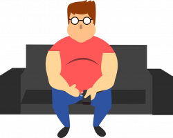 Sedentary lifestyle Obesity Health Overweight - sitting man 1280 ...