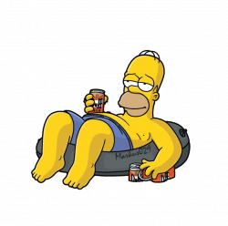 Homer Simpson - Summer Render on Deviantart | The Simpsons ...