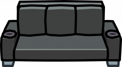 Black Designer Couch | Club Penguin Wiki | FANDOM powered by Wikia