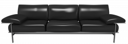 Transparent Black Couch PNG Clipart | Gallery Yopriceville - High ...